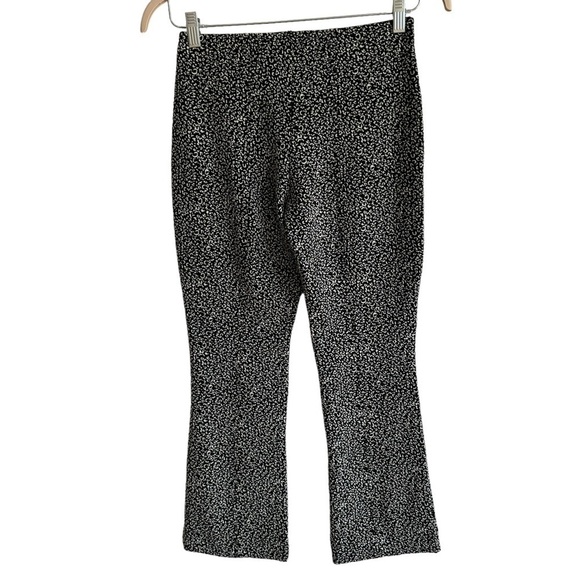 Anthropologie Essential Crop Flare, Black & White Leopard, Size XS - Picture 7 of 11